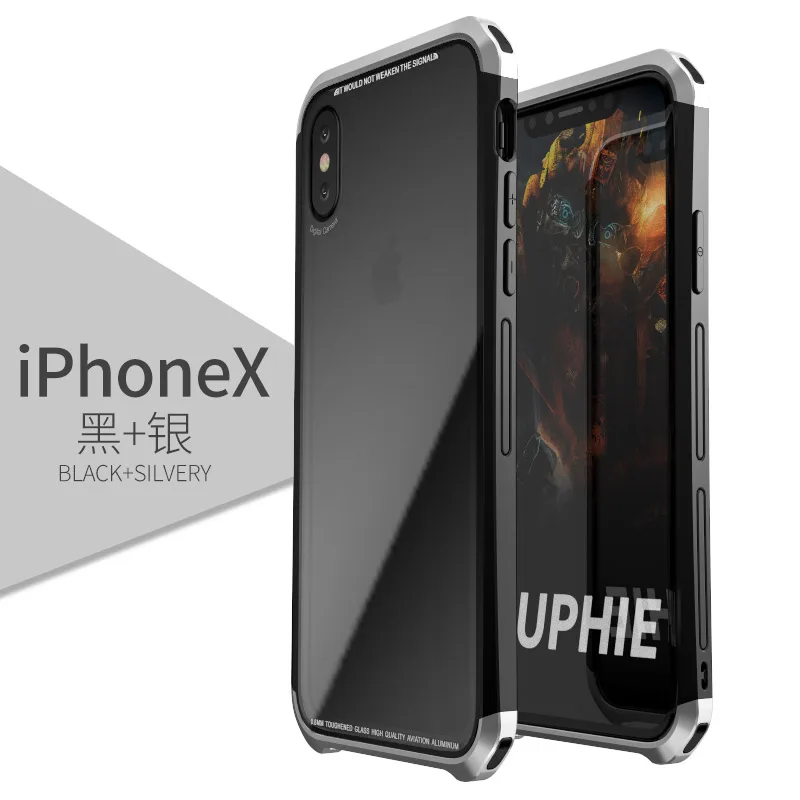 Чехол для iphone XS max, Роскошные Металлические прозрачные чехлы для Apple iphone X XS max XR 10, защитный чехол для телефона - Цвет: Black Silver