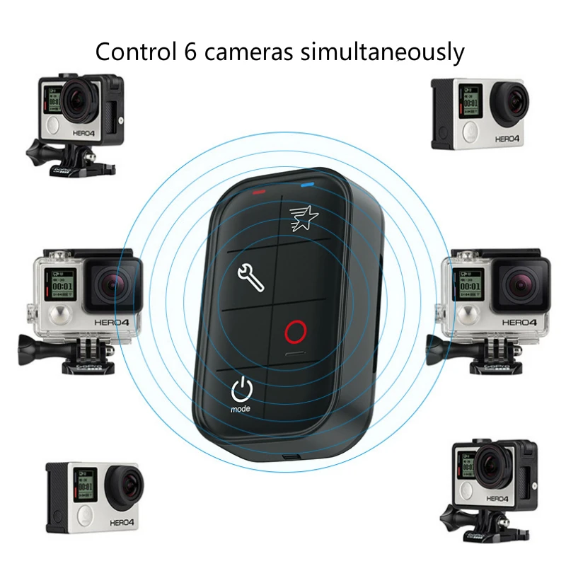 2018 водонепроницаемые камеры Wifi Пульт дистанционного управления для Gopro Hero 5 4 3 Go Pro