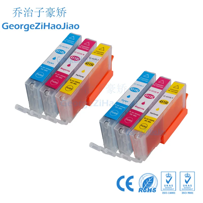 450XL 2 XCMY совместимые чернильные картриджи для canon PIXMA MG5440 MG5540 MG6440 IX6540 MX924 принтер
