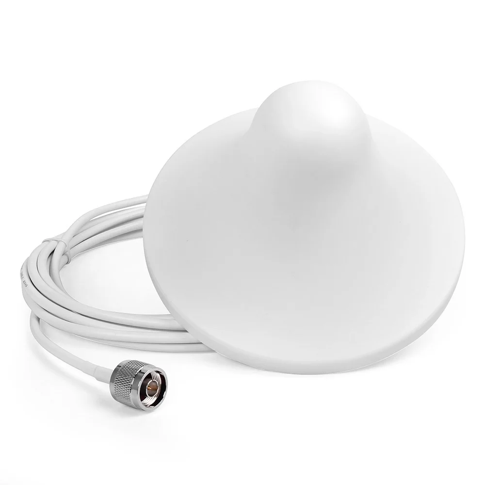5dBi 800-2500MHz Indoor antenna 2G 3G 4G Ceiling internal Antenna with N Male Connector 10m Cable for 3G Signal Booster Repeater