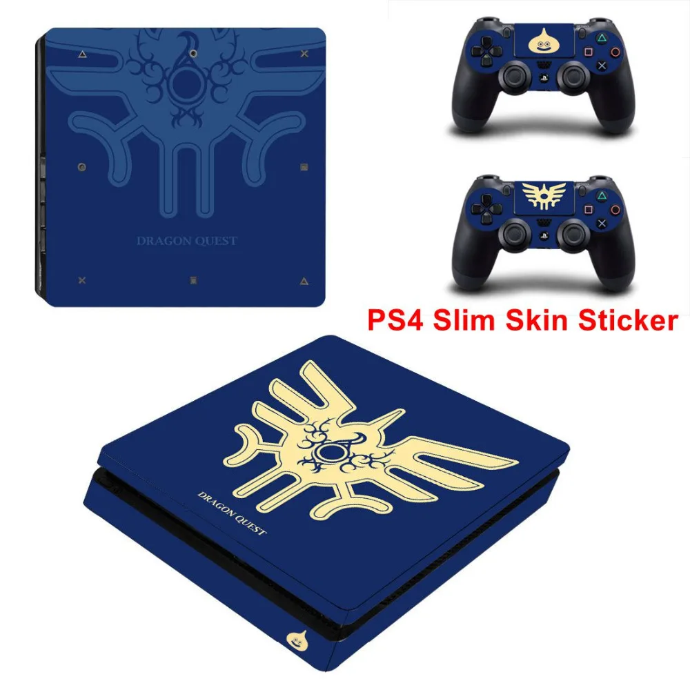 Dragon Quest XI Лимитированная серия Skin для Playstation 4 Slim PS4 Наклейка консоли + 2 шт