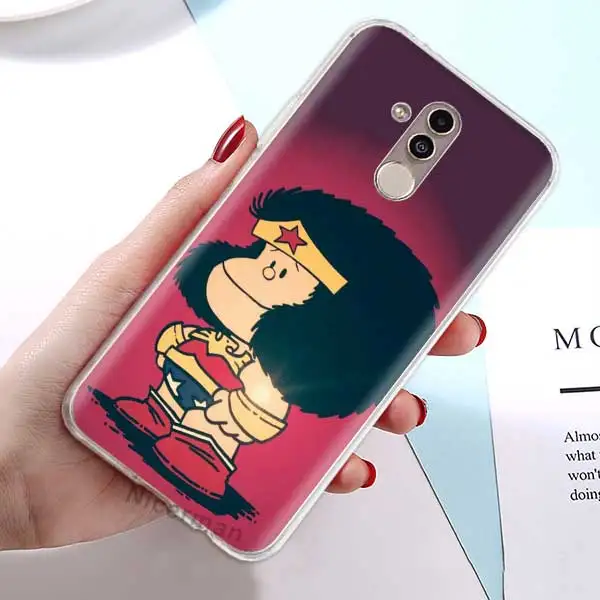 08 Силиконовый чехол из ТПУ для huawei mate 30 5G 10 20 Lite P30 P20 Pro Чехол Mafalda мультяшный мягкий прозрачный чехол - Цвет: 08