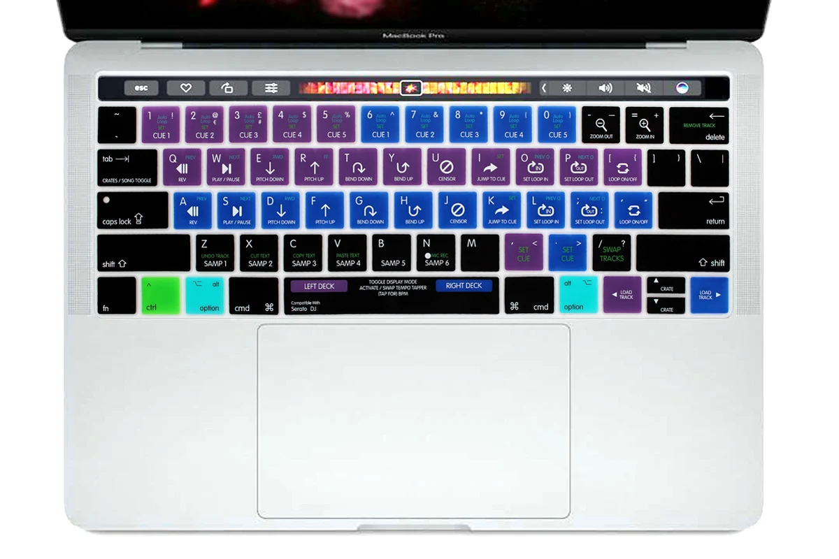 Силиконовый чехол с клавиатурой США для Macbook Pro 13 &quotA1706 и 15&quot A1707 сенсорной