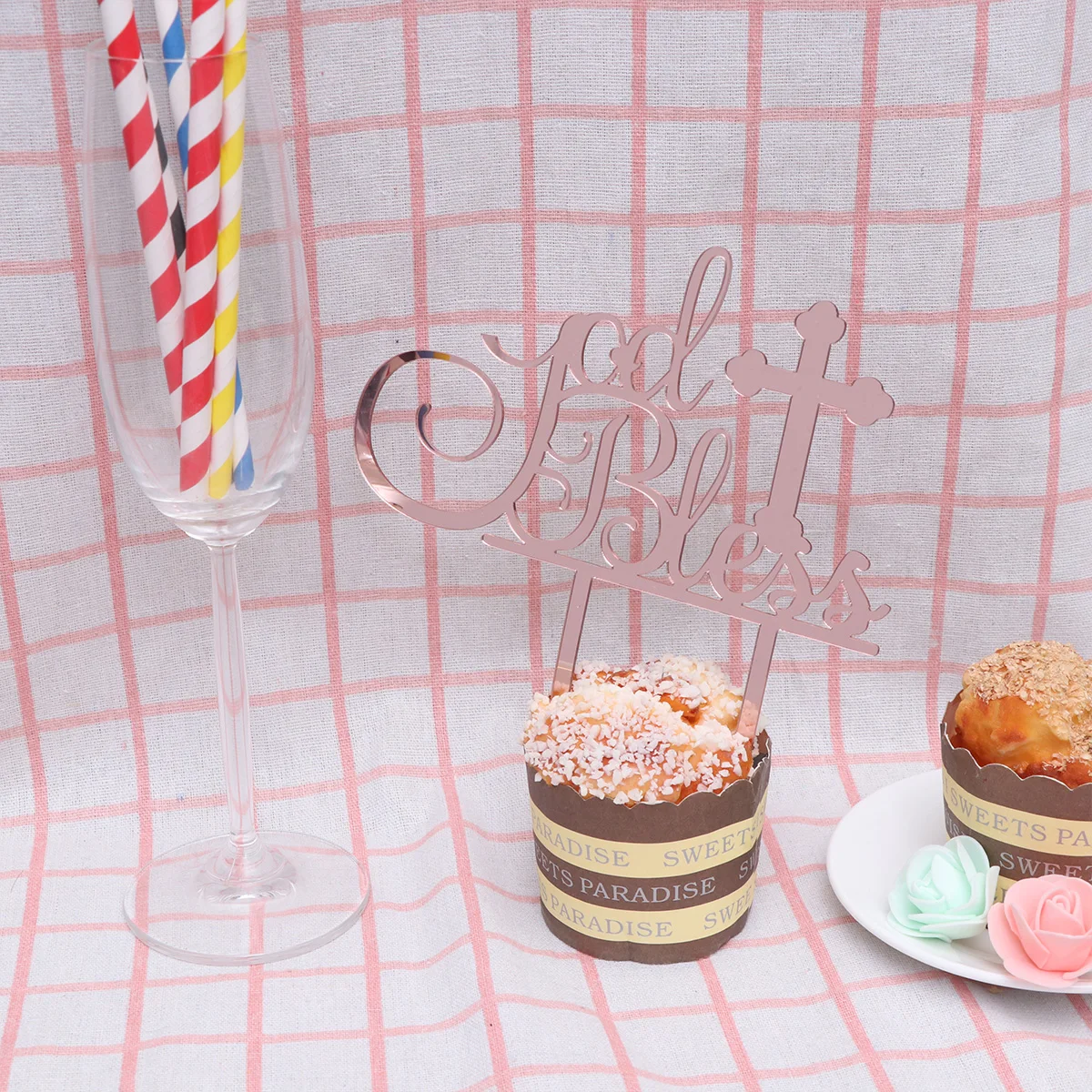 1 шт. акриловый Топпер для торта украшения вставки фруктовый десерт декоративные