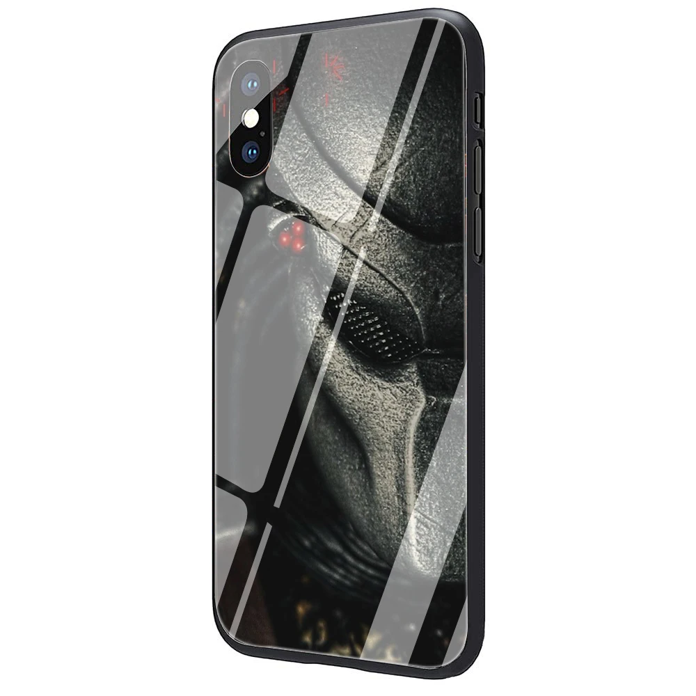 G9 Хищник закаленное Стекло чехол для телефона чехол для iPhone 5 5S iPhone 6 Plus 6S плюс 7 8 Plus X XS XR 11 Pro Max - Цвет: G9