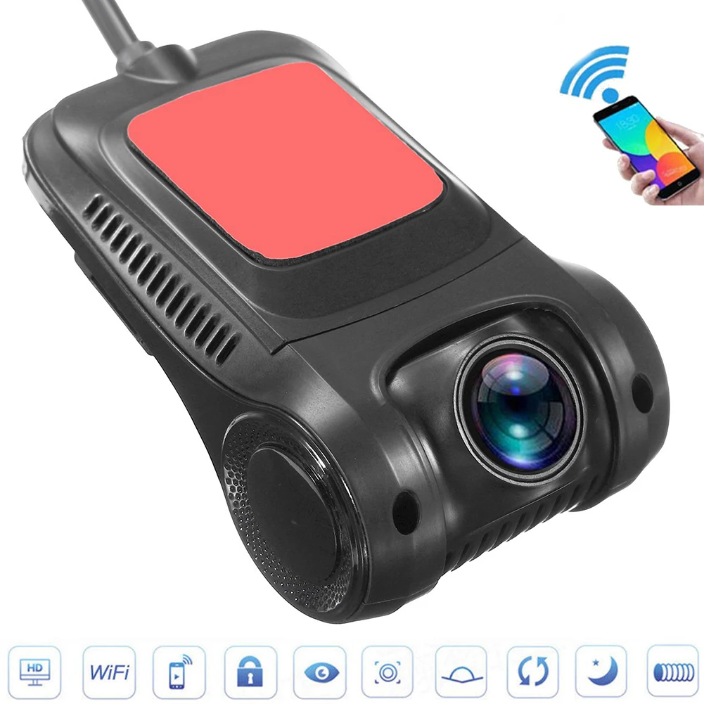 Скрытая 1080 P HD wifi Автомобильная камера с одним объективом автомобиль рекордер