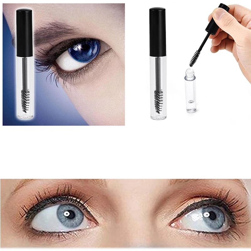 10/50 шт. 10 мл пустая черная туба с расческой для ресниц тушь флакон/контейнер