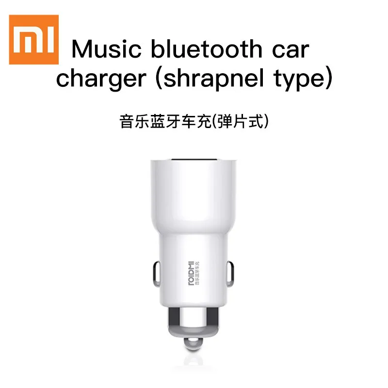 Xiaomi ROIDMI 3S Bluetooth 5V 3.4A автомобильное зарядное устройство музыкальный плеер FM Smart APP для iPhone и Android Smart control mp3-плеер