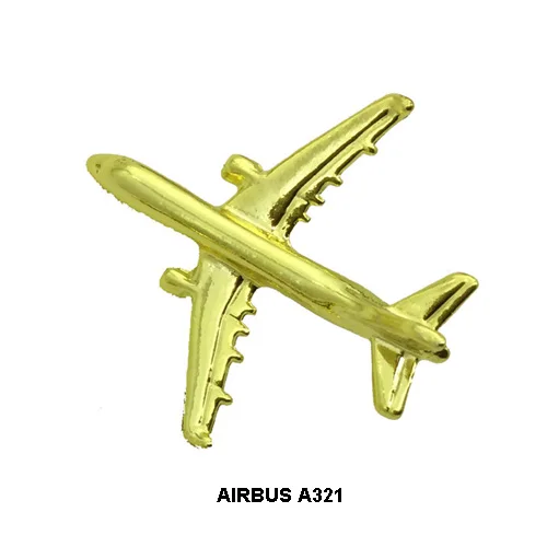 Значок Airbus, металл, серебро, самолет Форма Брошь, особый подарок личности сувенир для Filght экипаж, пилот Avaiton Lover - Цвет: A321 gold
