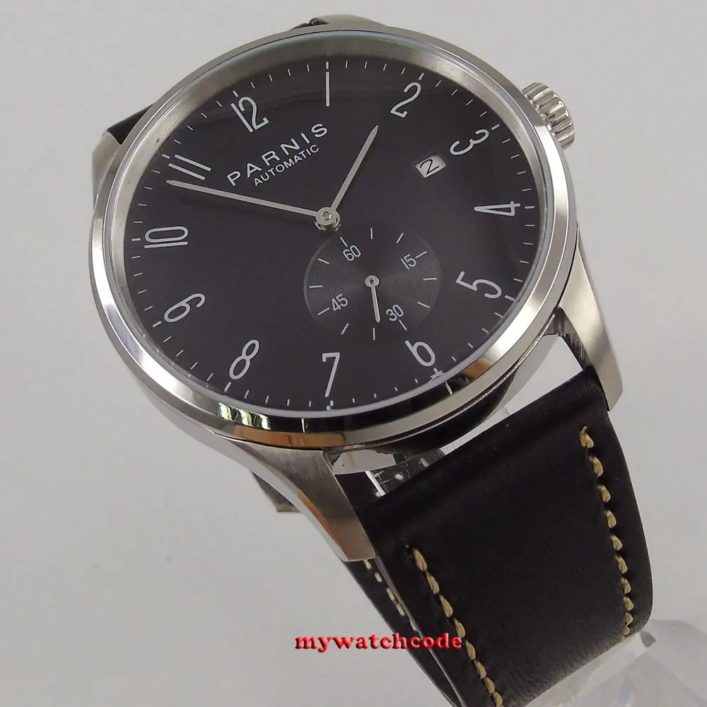 Мужские автоматические часы с черным циферблатом 42 мм | Наручные