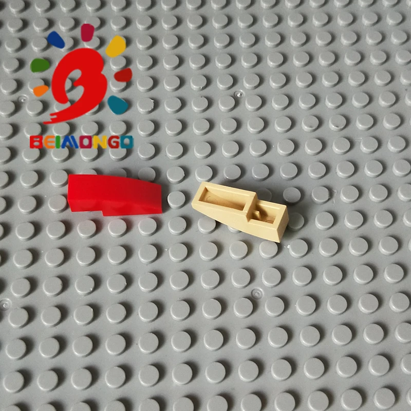 Бесплатная доставка! Строительные блоки BEIMONGO кирпичи с бантом 1x3 100 шт. дуговые