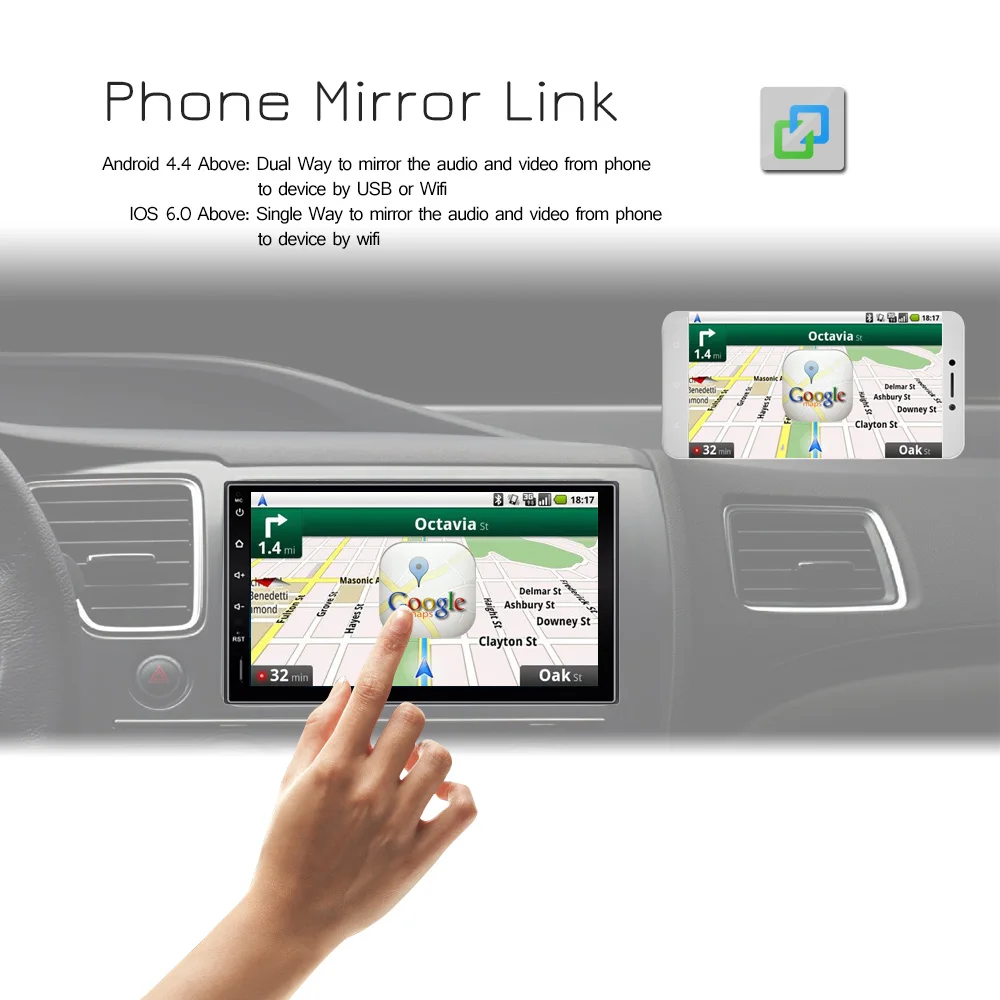 Lexxson 2din Android 7 1 автомобильный радиоплеер gps универсальный с Навигатором Bluetooth wifi