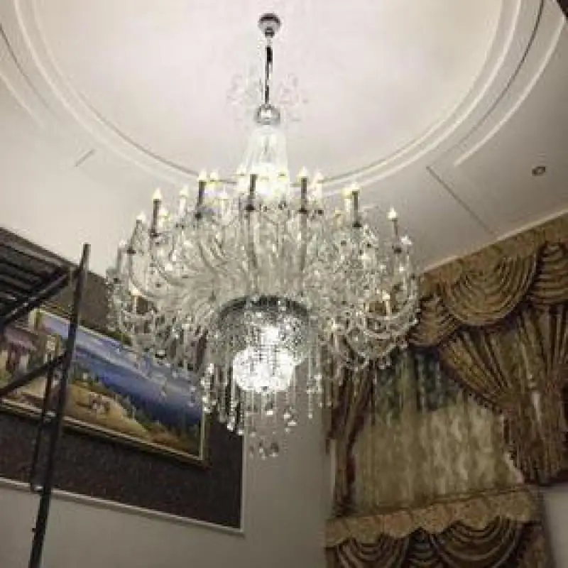 Современный Большой светодиодные люстры блеск лампы grand церкви декора гостиной