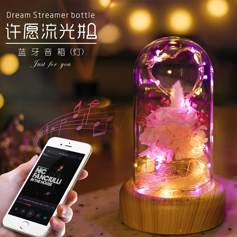 Пожелания стример вечный цветок оригинальное украшение USB светодиодный