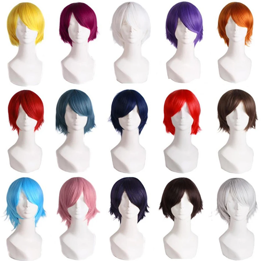 MapofBeauty 12 &quotкороткие вьющиеся волосы синтетические парики 20 цветов s черный