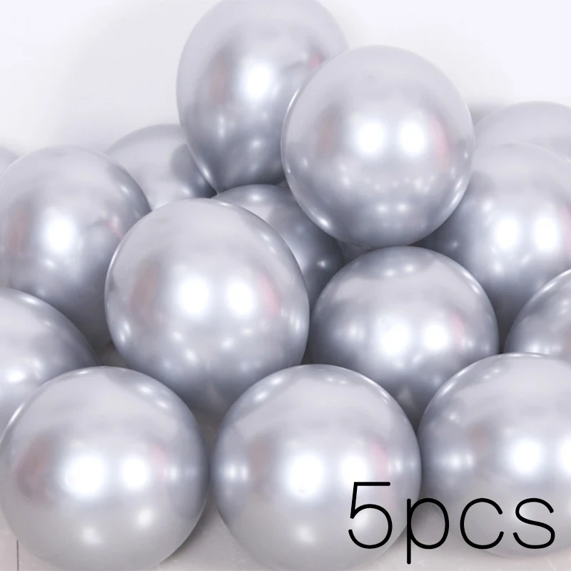 5pcs silver 5 шт. Гавайские вечерние воздушные шары летние тропические Monstera латексные воздушные шары с листьями для украшения стола для дома и вечерние аксессуары - Цвет: 5pcs silver