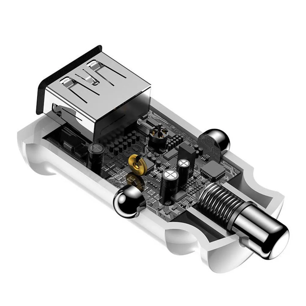 Мини Автомобильное зарядное устройство, 2 USB порта, прикуриватель, адаптер питания, быстрая зарядка, автомобильное стильное зарядное устройство для iPhone/3,98