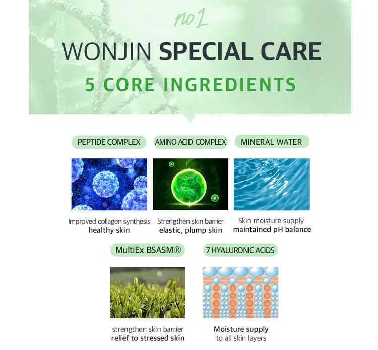 WONJIN Medi Energy Infusion маска для глаз 60 шт. Пептидная коллагеновая маска для глаз аминокислоты увлажняющий, против морщин Уход за глазами корейская косметика