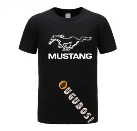 Футболка Мужская/женская с коротким рукавом модная тенниска FORD mustang однотонная