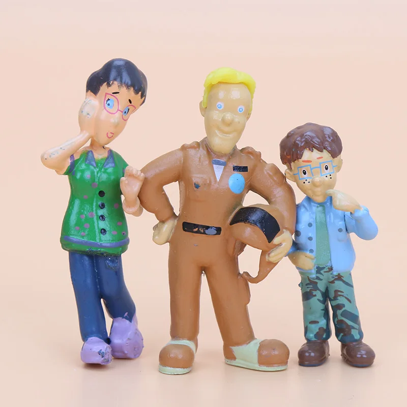 Экшн-фигурки Fireman Sam 12 шт./компл. игрушки 2 5-6 см Симпатичные Мультяшные куклы из ПВХ