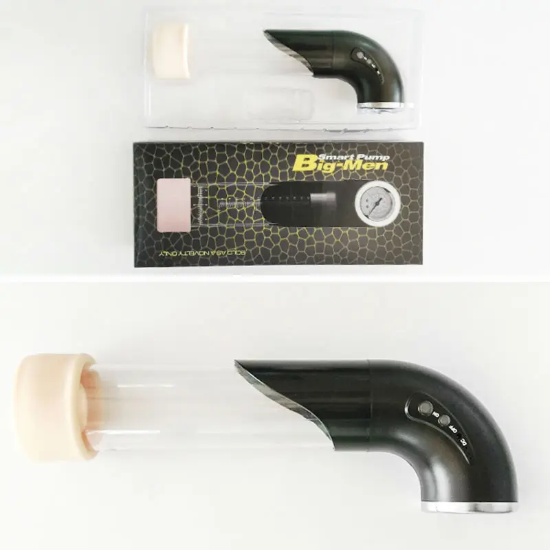 Насос для увеличения пениса Мужской увеличитель + манометр больших мужчин USB