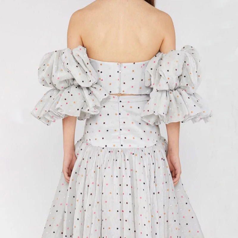 VGH Летняя Сексуальная короткая женская рубашка с открытыми плечами открытой