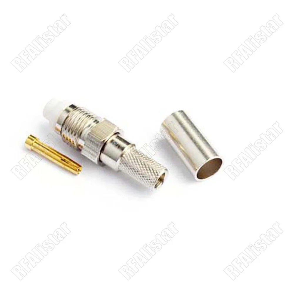 FME Crimp Jack Female RF Coaxial Connector for LMR195 RG58 RG400 RG142 Cable | Обустройство дома