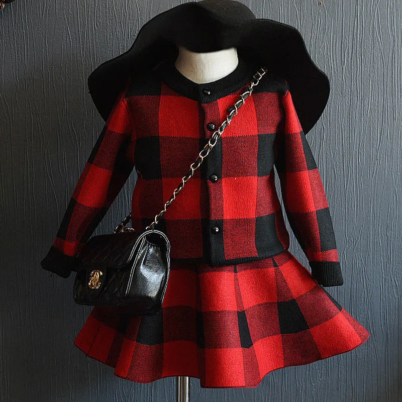 Осенне-зимняя одежда для маленьких девочек комплекты одежды винтажное