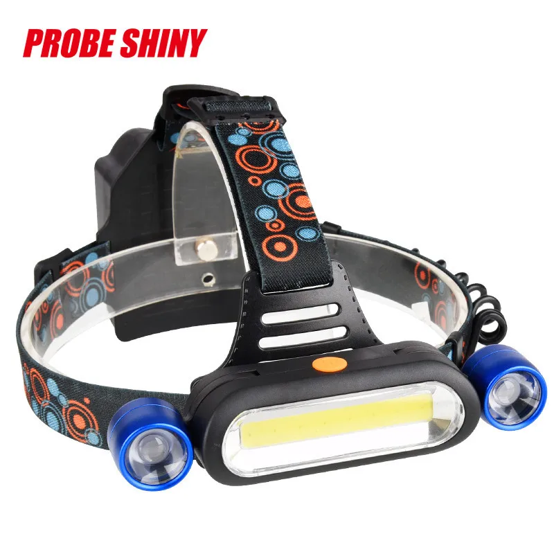 2018 Новый 15000LM 2x XM L T6 LED + COB Перезаряжаемый 18650 налобный фонарь комплект|2x xm-l t6|xm-l t6