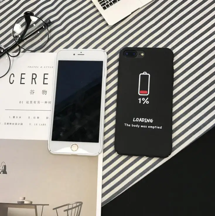 Чехол для iphone 7 8 X 6 чехлы S s чехол XR XS Max Plus симпатичный жесткий с рисунком черный