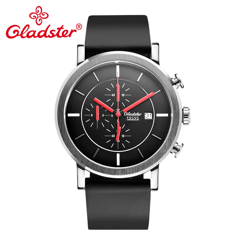 Японские часы Gladster MiyotaOS10 модные мужские повседневные кварцевые из нержавеющей