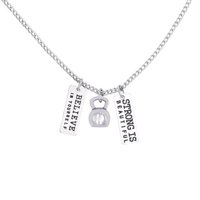 (1 шт.) Поверьте в себя сильный красивый гири вдохновляют фитнес подвески