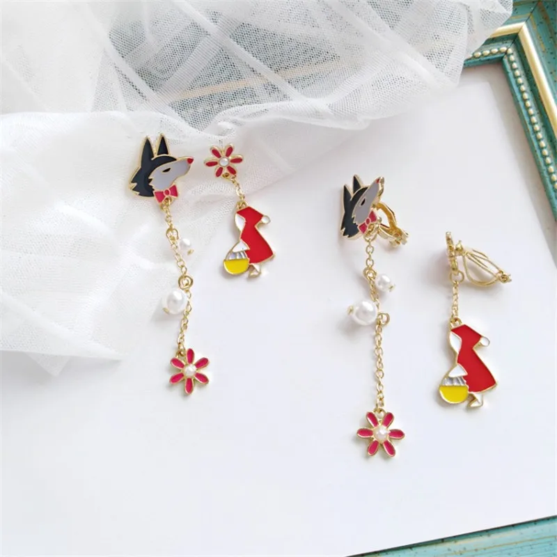 Сказка Красная Шапочка и большой волк мультфильм Модные жемчужные цветы