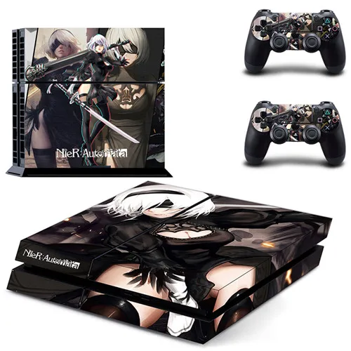 Игра NieR Automata PS4 кожи наклейка для sony playstation 4 консоли и 2 контроллеров PS4 кожи Стикеры винил - Цвет: GYTM0733