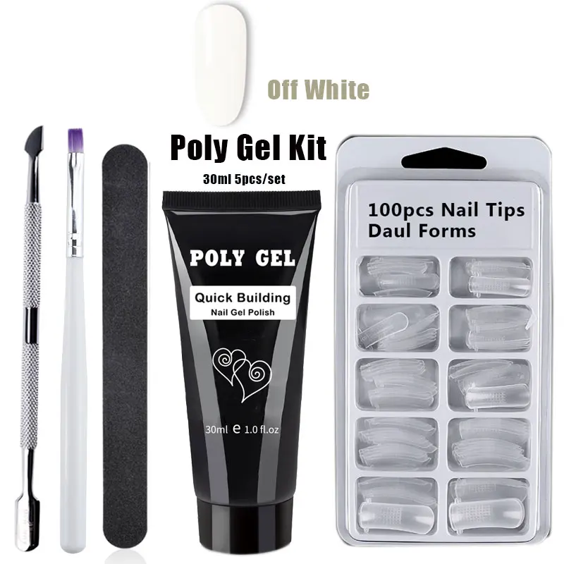 30 г Polygel комплект продлить гель Советы Кисть инструмент для маникюра Поддельные