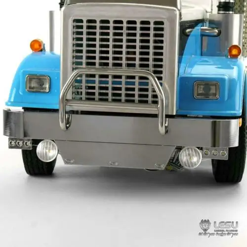 LESU металлический передний бампер светильник 1/14 RC DIY Tamiya King Hauler трактор грузовик