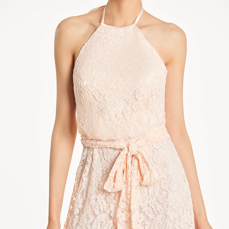 Женское кружевное платье без рукавов в пол|Платья подруги невесты| |