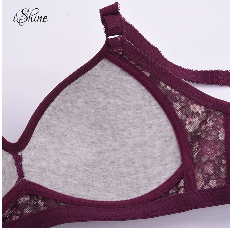 Для женщин Push Up бюстгальтеры для пикантные цветочный принт кружево Bralette
