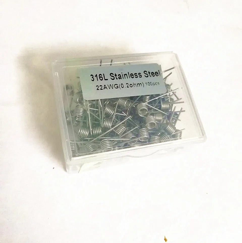Предварительно изготовленные катушки из нержавеющей стали coil22 24 26 28 AWG Калибр 316lSS