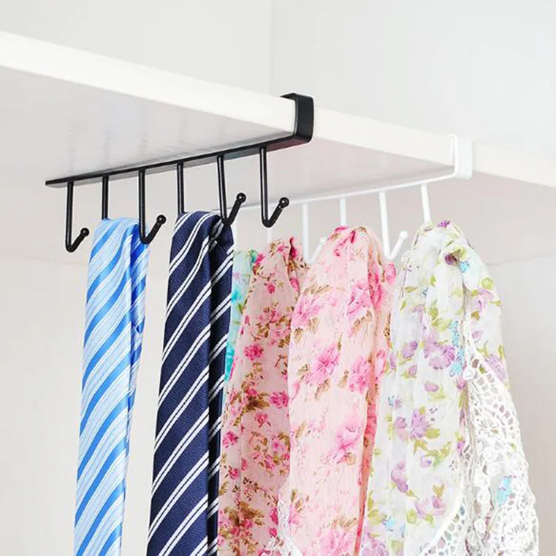 Cabinet To Receive A Rack of Multi-function Line Hook Closet Organizer Kitchen Storage Cupboard Hanging Hanger | Дом и сад
