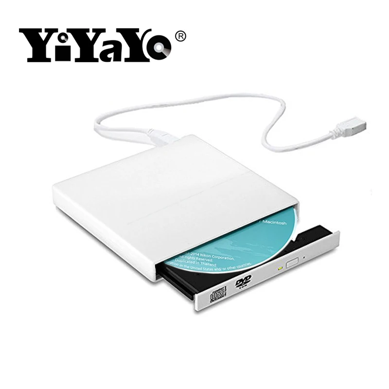 YiYaYo Подлинная USB 2 0 Внешний DVD Оптический привод CD/DVD RW горелка rom проигрыватель
