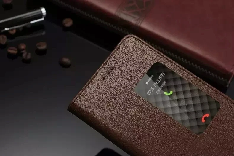 Оригинальный чехол для мобильного телефона huawei P8 кожаный флип-чехол с умным