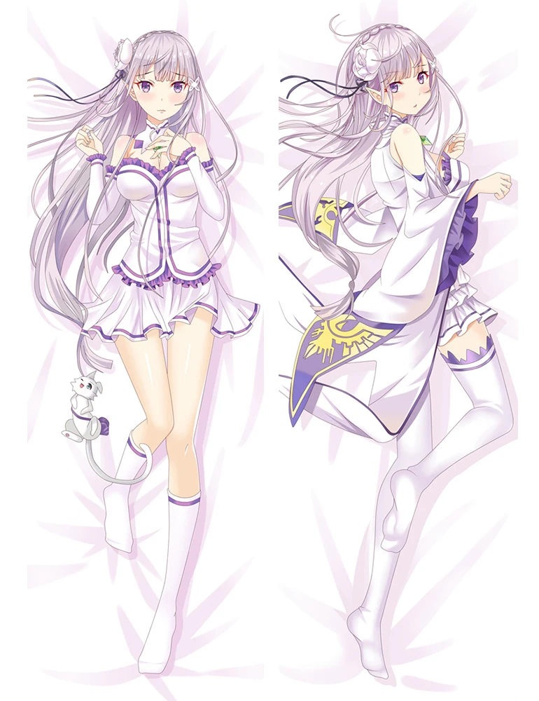 2018 June обновление аниме Re Zero kara Hajimeru Isekai Seikatsu Emilia Dakimakura наволочка обнимающая