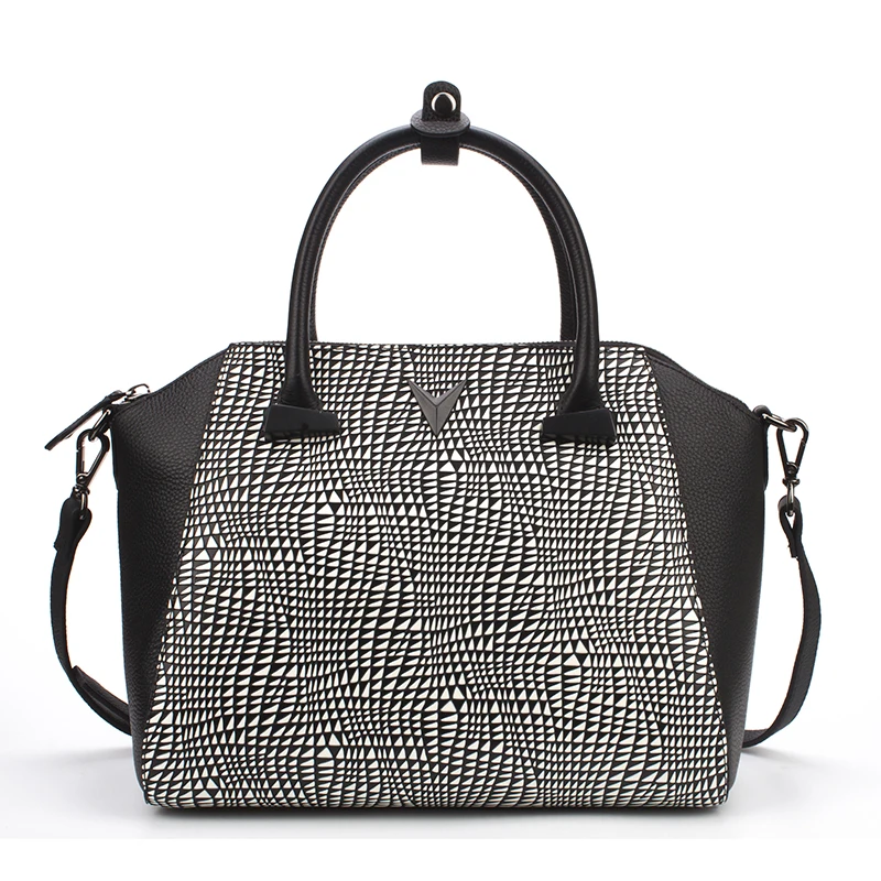 Женская сумка через плечо из натуральной кожи с ручками | Багаж и сумки