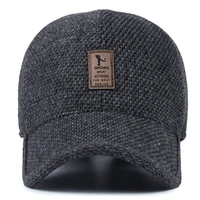new warm winter spring thickened baseball cap with ears mens cotton hat snapback hats ear flaps for men hat