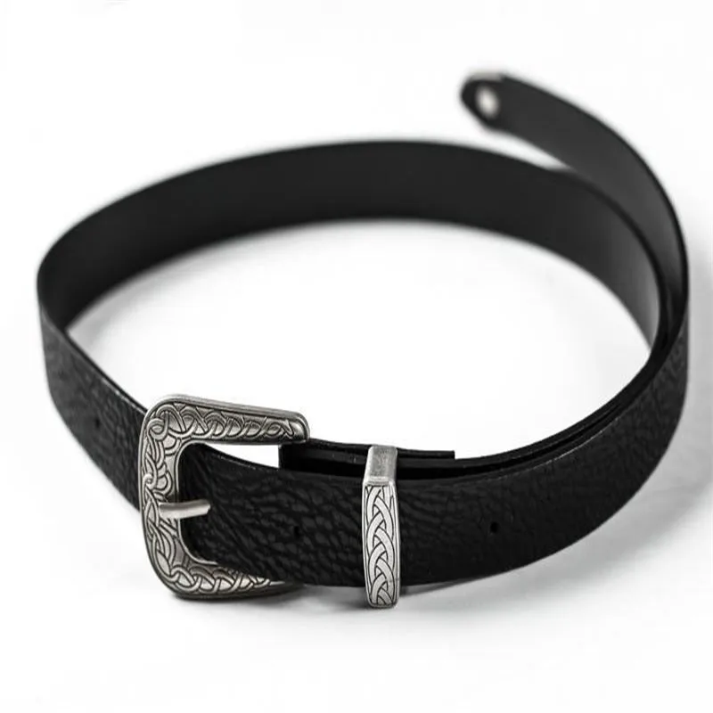 Новый дизайн модный женский винтажный пояс с металлической пряжкой Boho кожаный