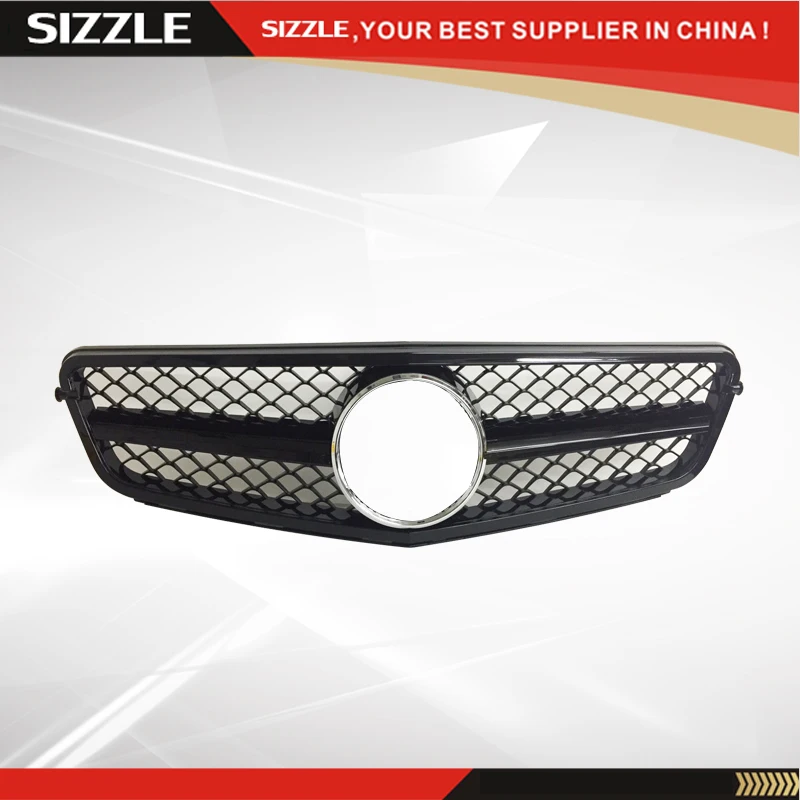 Plastic All Black Front Grille Auto For Mercedes W204 2006-2013 SL C63 New Version Style | Автомобили и мотоциклы