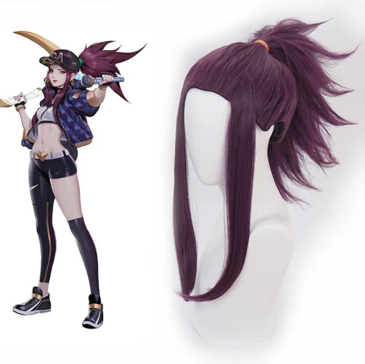 KDA новая кожа Ahri Kda Akali Rogue Assassin Evelynn Kaisa косплей костюм парики синтетические волосы