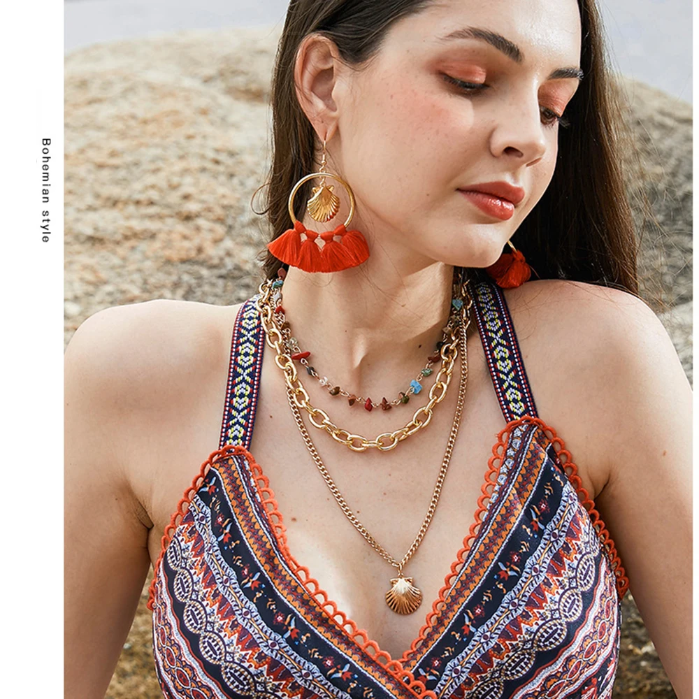 Набор ювелирных изделий Seven Candy boho набор из серег и ожерелий в стиле бохо серьги с