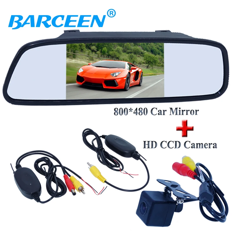 Автомобильная резервная камера и экран зеркального монитора 5 &quotс автомобильным